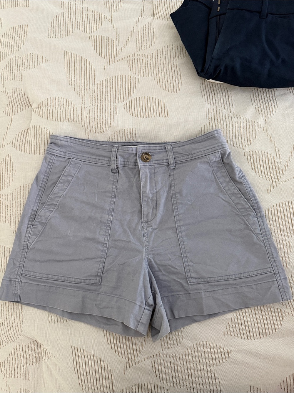 a new day Light Gray Women's Cotton Bermuda Shorts